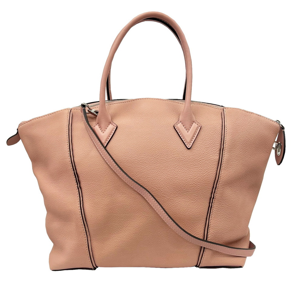 LOUIS VUITTON Lockit Parnassa Handbag Shoulder Bag Leather Magnolia Pink